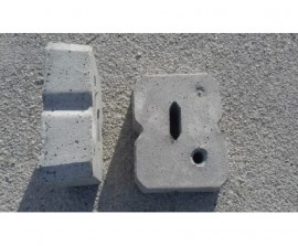 Blocco in cemento per tirante rettangolare
